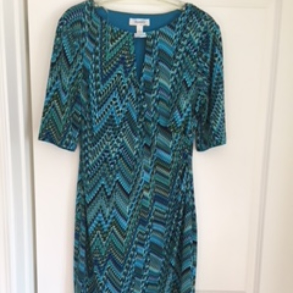 Dressbarn Geometric Print Dress